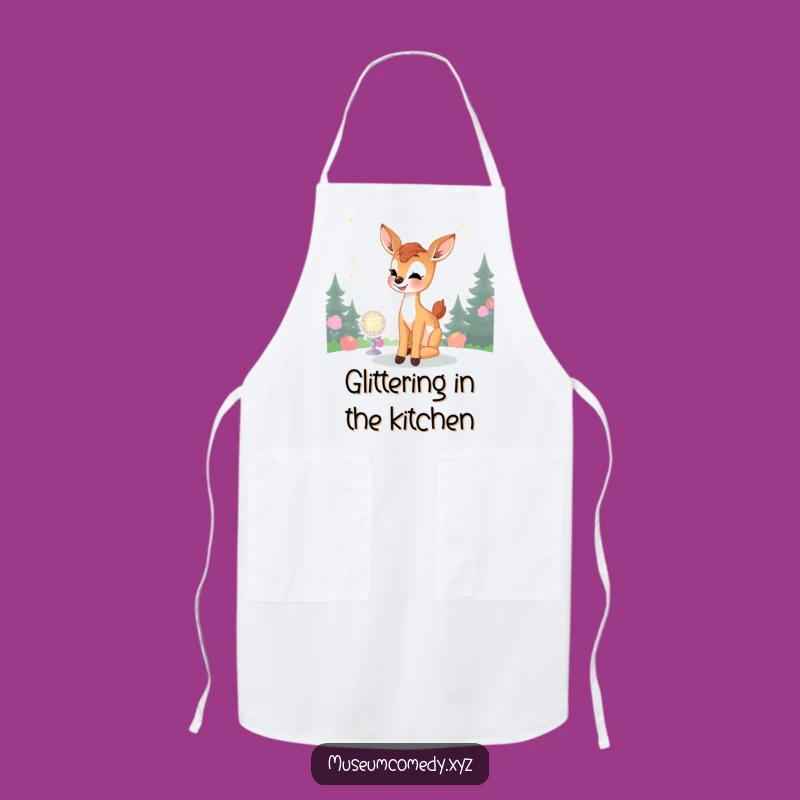 Funny Deer Fawn Apron: Magical Kitchen Moments, A Chef's Funny Gift
