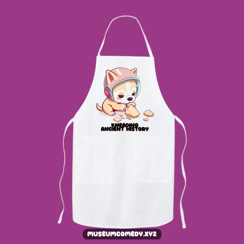 Funny Dog Archaeologist Apron: Cook with Canine Determination & Style