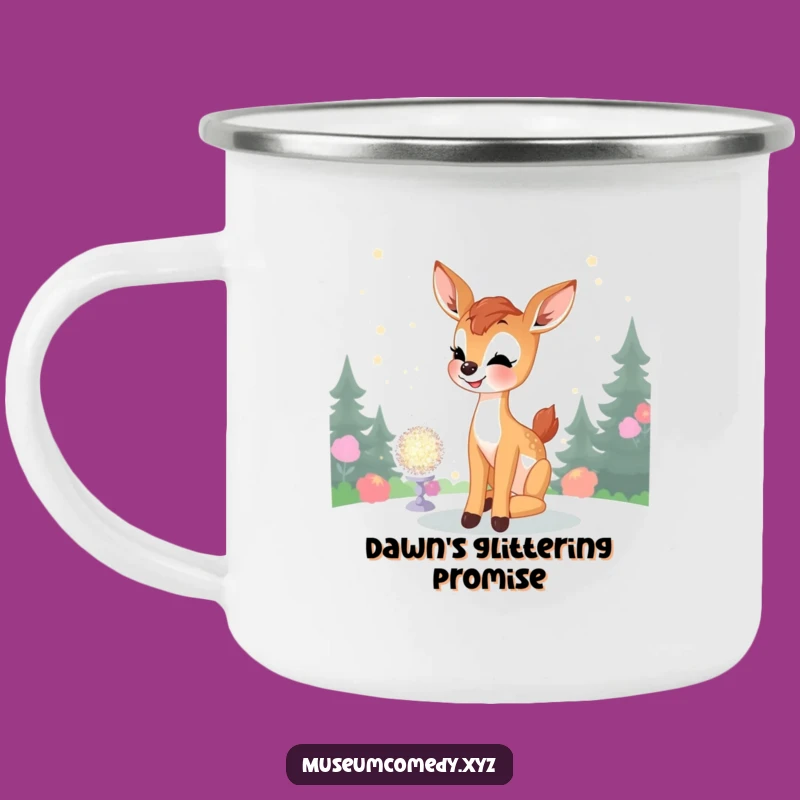 Funny Deer Fawn Camping Mug: Trailside Sparkle Joy, Rugged & Funny Gift