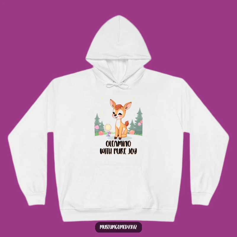 Funny Deer Fawn Hoodie: Cozy Sparkle Admiration, Warm & Funny Gift