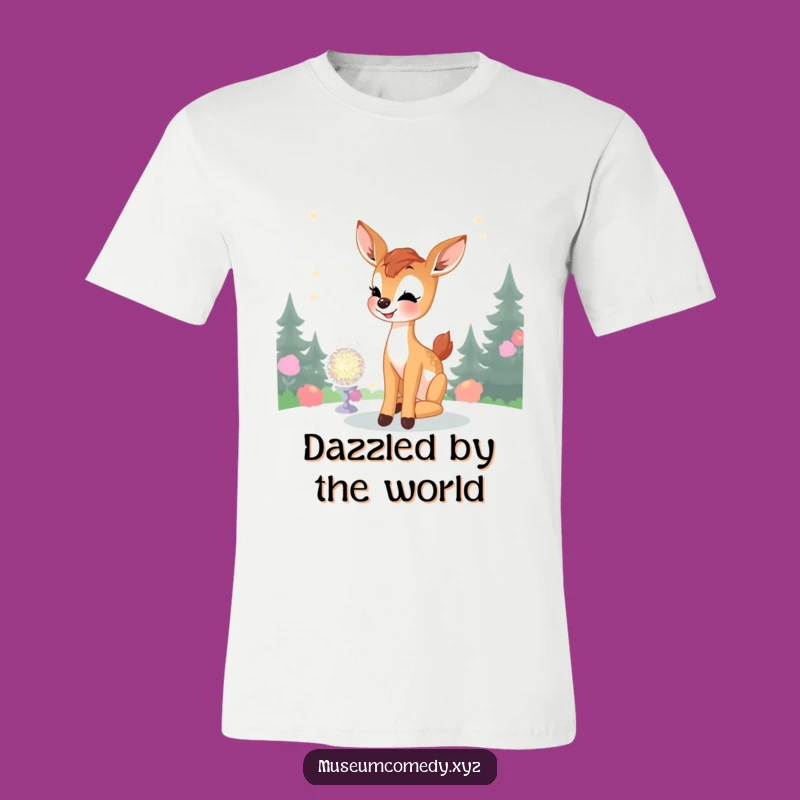 Funny Deer Fawn T-Shirt: Joyful Sparkle Lover, Whimsical & Funny Apparel